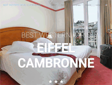 Tablet Screenshot of eiffel-cambronne.fr